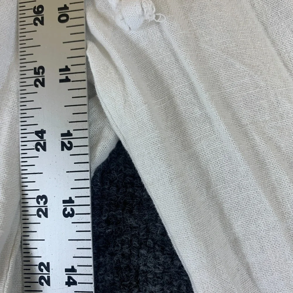 Subdued Pants Womens 22x27.5 White High Rise Drawstring Wide Leg Everyday Wear